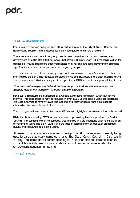 PDR_Pointr_SDNAward15_1PageSummary.pdf