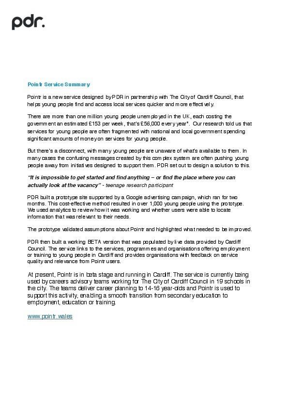 PDR_Pointr_SDNAward15_1PageSummary.pdf